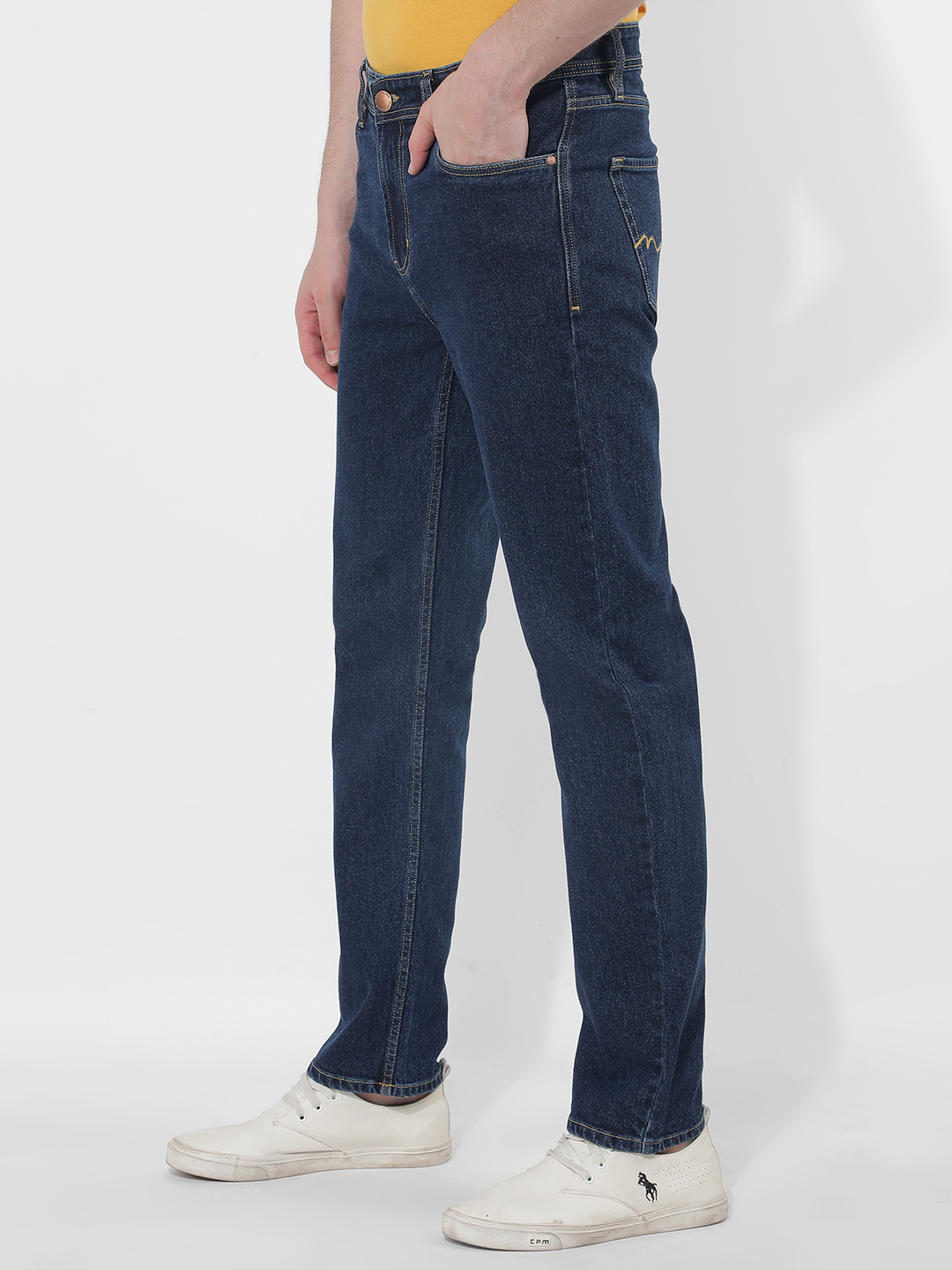 Numero Uno Men Solid Blue Jeans